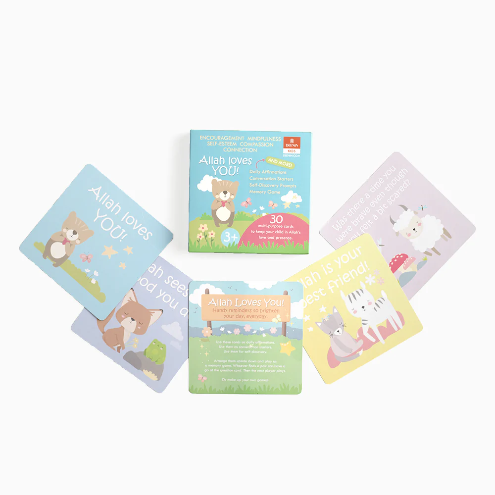 DEENIN Kids "Allah Loves You!" Affirmation and Memory Cards - Image 5