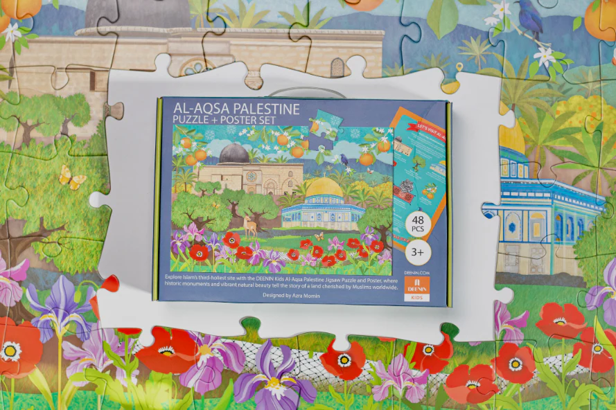 DEENIN Kids' Al-Aqsa Palestine Puzzle + Poster Set - Image 4