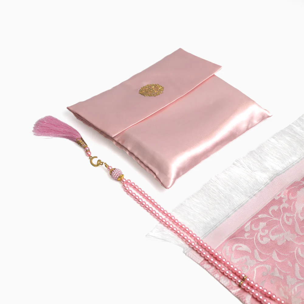 Ebadat Gift Prayer Mat with Matching Prayer Beads - Image 11