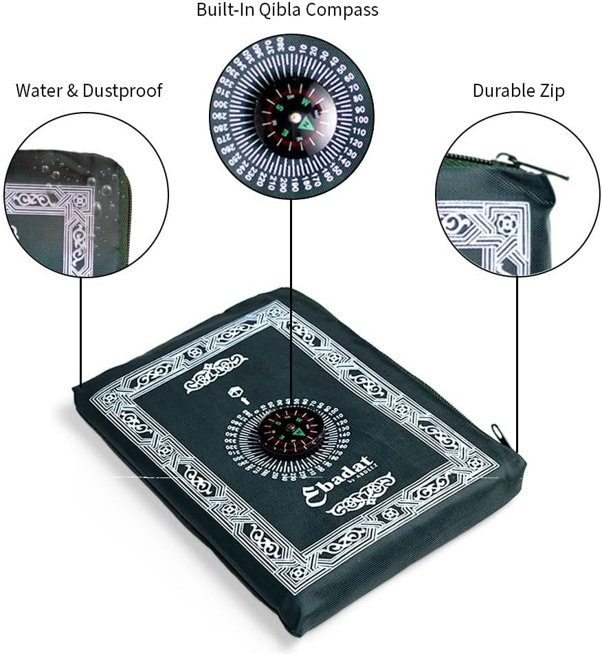 ABDEEZ Hajj Essentials Travel Kit– Portable Bidet, TWS & Prayer Mat - Image 5